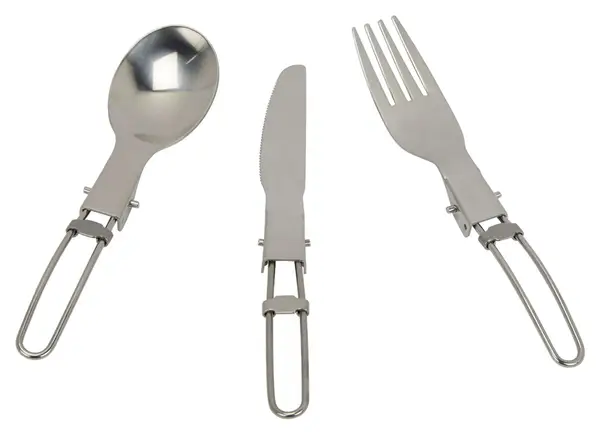 Go System 3 Piece SS Folding Cutlery Set