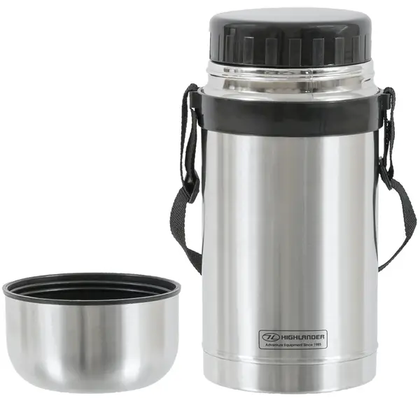 Highlander 1L Duro Food Flask Silver