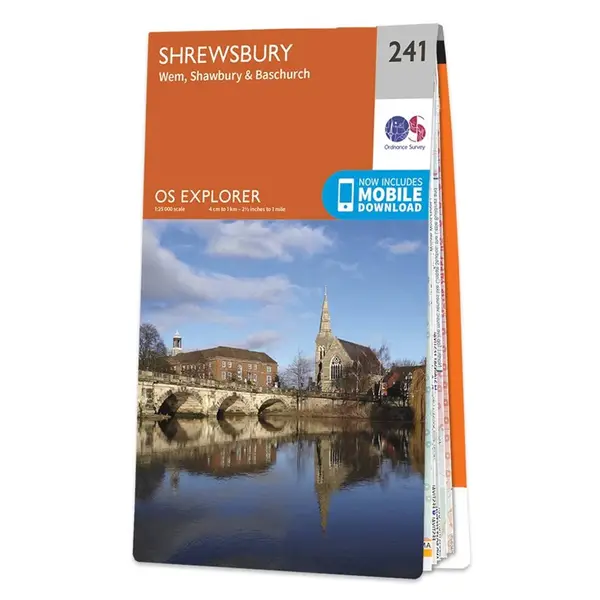 Ordnance Survey Explorer - 241 Shrewsbury (Wem, Shawbury & Baschurch) - Sheet 241