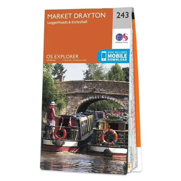 Ordnance Survey Explorer - 243 Market Drayton (Loggerheads & Eccleshall) - Sheet 243