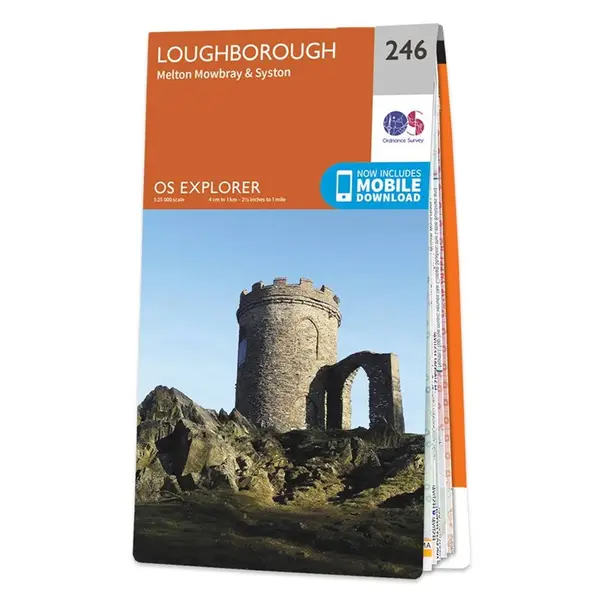 Ordnance Survey Explorer - 246 Loughborough (Melton Mowbray & Syston) - Sheet 246