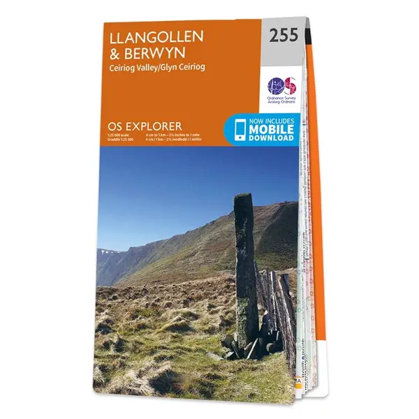 Ordnance Survey Explorer - 255 Llangollen & Berwyn (Ceiriog Valley) - Sheet 255