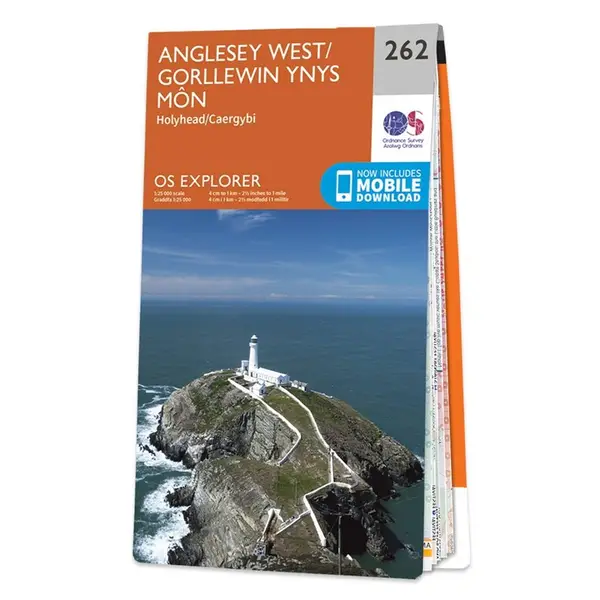 Ordnance Survey Explorer - 262 Anglesey West (Holyhead / Caergybi) - Sheet 262