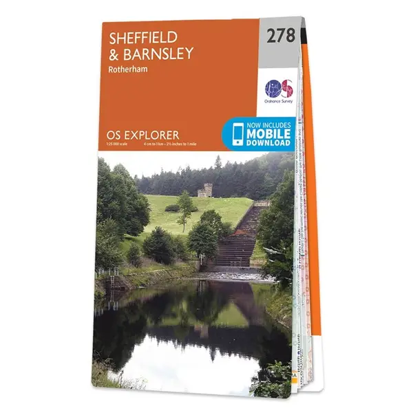 Ordnance Survey Explorer - 278 Sheffiled & Barnsley (Rotherham) - Sheet 278