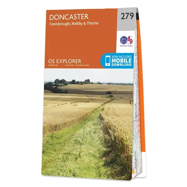 Ordnance Survey Explorer - 279 Doncaster (Conisbrough, Maltby & Thorne) - Sheet 279