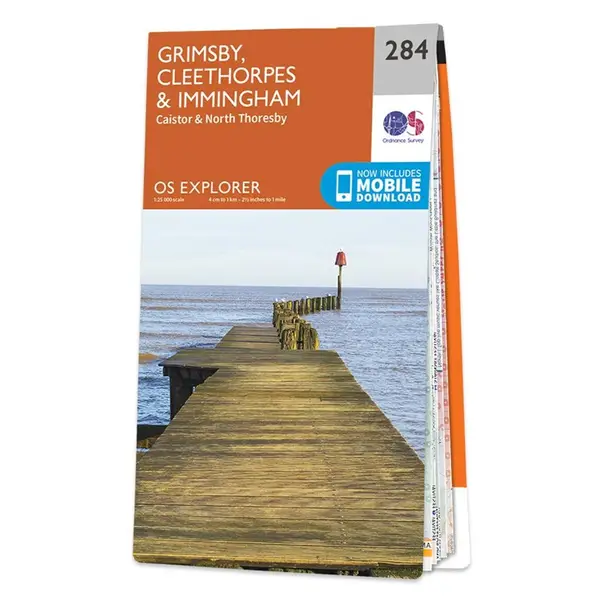Ordnance Survey Explorer - 284 Grimsby, Cleethorpes & Immingham (Caistor & North Thoresby) - Sheet 284