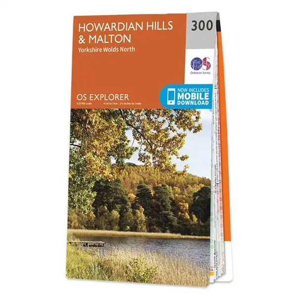 Ordnance Survey Explorer - 300 Howardian Hills & Malton (Yorkshire Wolds North) - Sheet 300