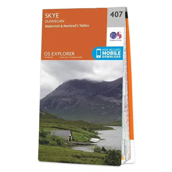 Ordnance Survey Explorer - 407 Skye (Waternish & Macleod's Tables) - Sheet 407