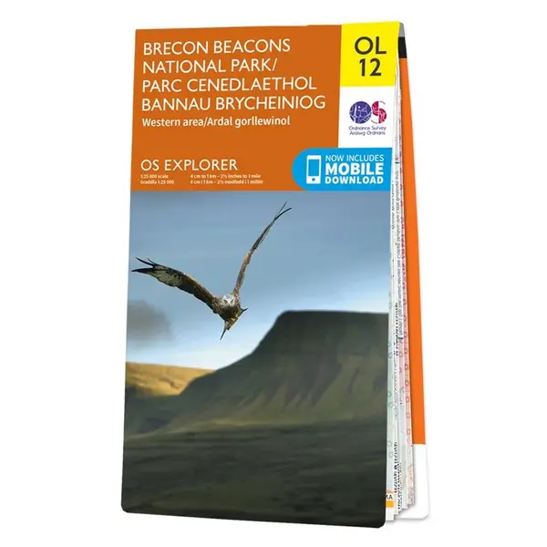 Ordnance Survey Explorer - OL12 Brecon Beacons National Park (Western Area) - Sheet OL12 Standard