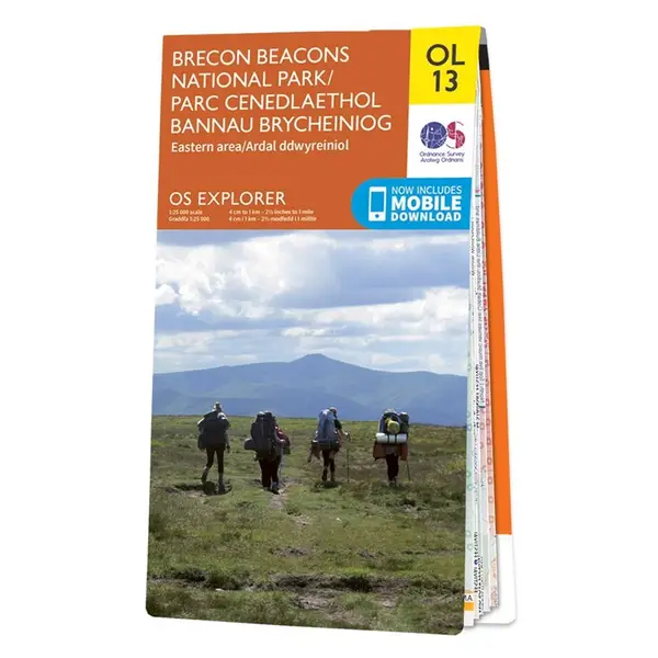 Ordnance Survey Explorer - OL13 Brecon Beacons National Park (Eastern Area) - Sheet OL13 Standard