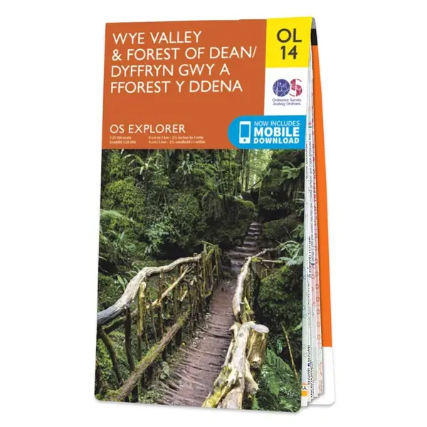 Ordnance Survey Explorer - OL14 Wye Valley & Forest of Dean - Sheet OL14 Standard