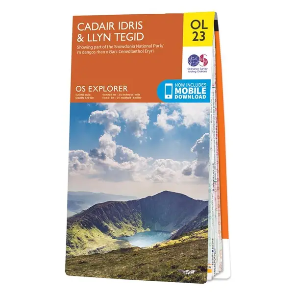Ordnance Survey Explorer - OL23 Cadair Idris & Llyn Tegid - Sheet OL23 Standard