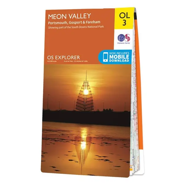 Ordnance Survey Explorer - OL3 Meon Valley (Portsmouth, Gosport & Fareham) - Sheet OL3 Weatherproof