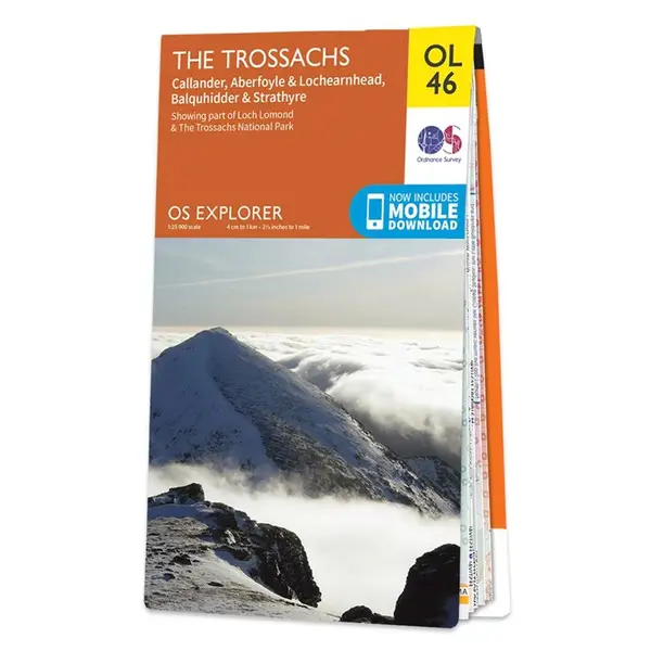 Ordnance Survey Explorer - OL46 The Trossachs (Callander, Aberfoyle & Lochearnhead, Balquhidder & Strathyre) - Sheet OL46 Standard