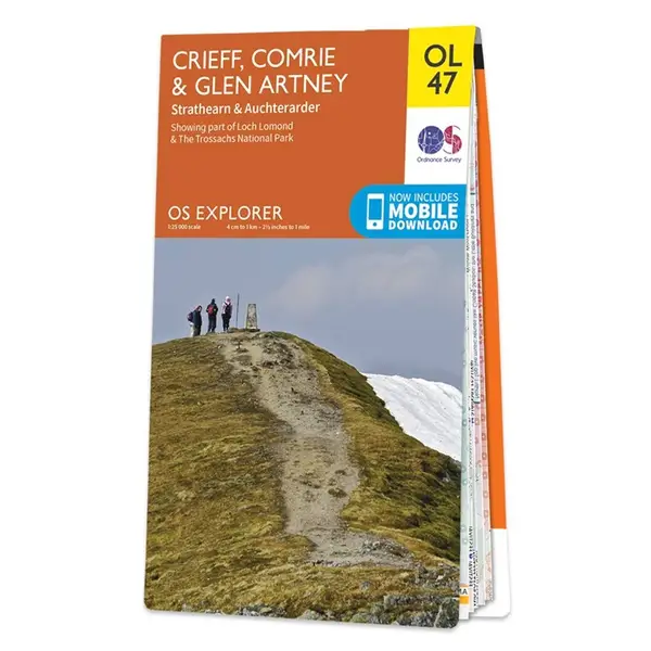 Ordnance Survey Explorer - OL47 Crieff, Comrie & Glen Artney (Strathearn & Auchterarder) - Sheet OL47 Standard