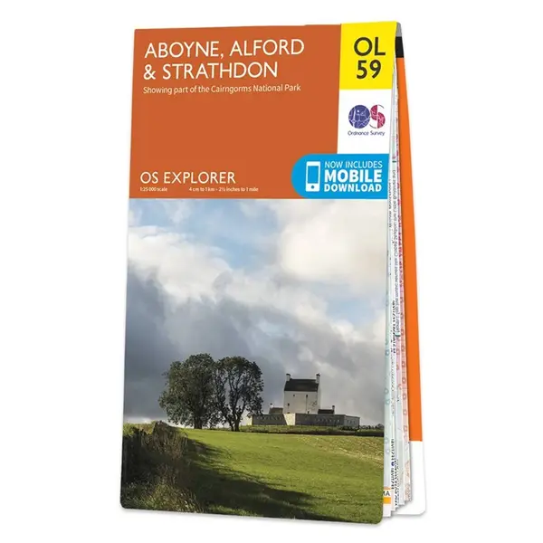 Ordnance Survey Explorer - OL59 Aboyne, Alford & Strathdon - Sheet OL59 Standard