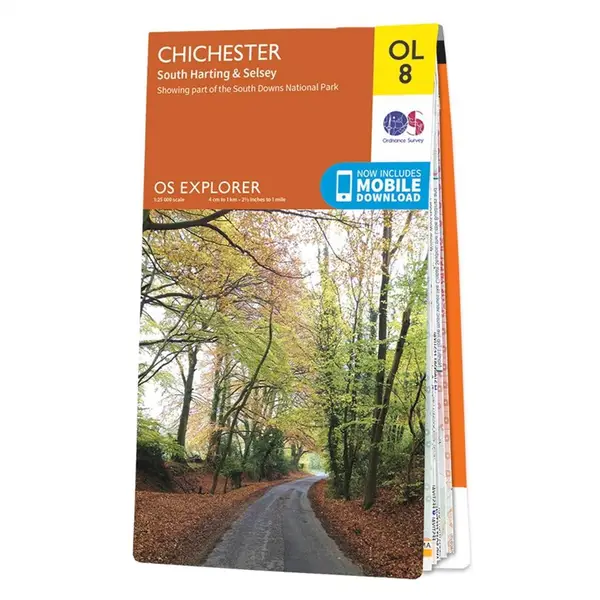 Ordnance Survey Explorer - OL8 Chichester(South Harting & Selsey) - Sheet OL8 Weatherproof