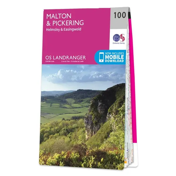 Ordnance Survey Landranger - 100 Malton & Pickering (Helmsley & Easingwold) - Sheet 100