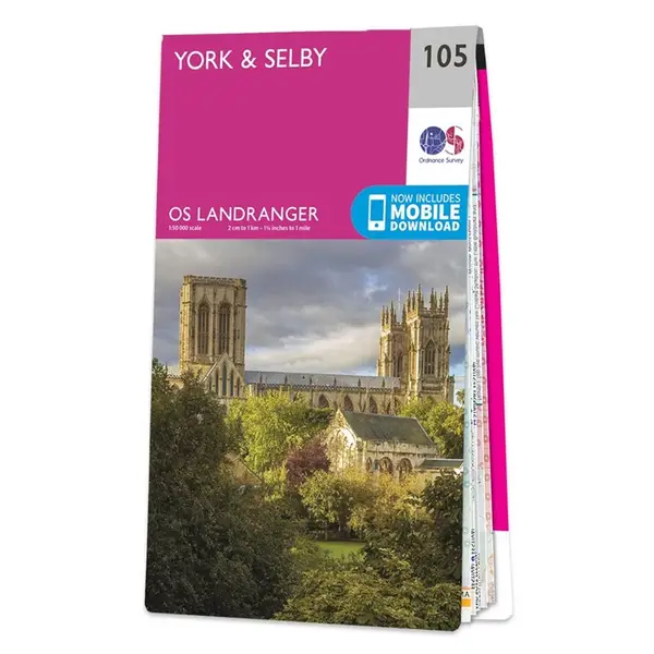Ordnance Survey Landranger - 105 York & Selby - Sheet 105