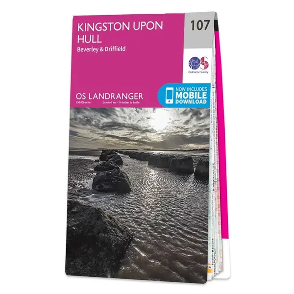 Ordnance Survey Landranger - 107 Kingston Upon Hull (Beverley & Driffield) - Sheet 107