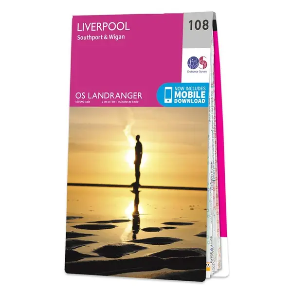 Ordnance Survey Landranger - 108 Liverpool (Southport & Wigan) - Sheet 108