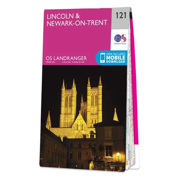 Ordnance Survey Landranger - 121 Lincoln & Newark-On-Trent - Sheet 121