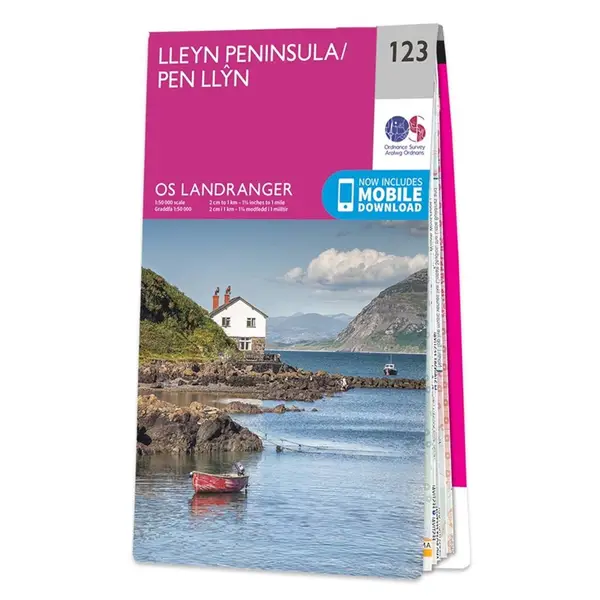 Ordnance Survey Landranger - 123 Lleyn Peninsula / Pen Llyn - Sheet 123