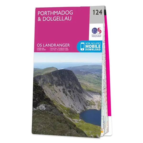 Ordnance Survey Landranger - 124 Porthmadog 7 Dolgellau - Sheet 124