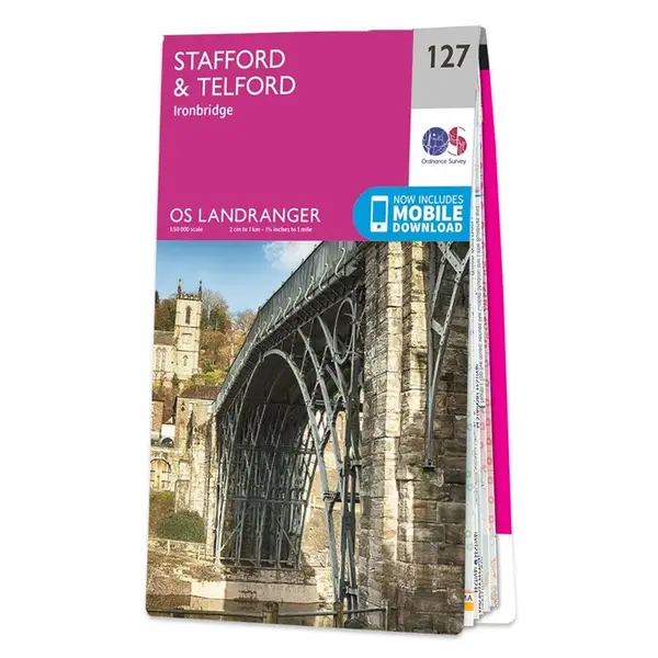 Ordnance Survey Landranger - 127 Stafford & Telford (Ironbridge) - Sheet 127