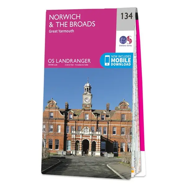 Ordnance Survey Landranger - 134 Norwich & The Broads (Great Yarmouth) - Sheet 134