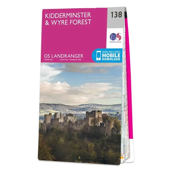 Ordnance Survey Landranger - 138 Kidderminster & Wyre Forest - Sheet 138