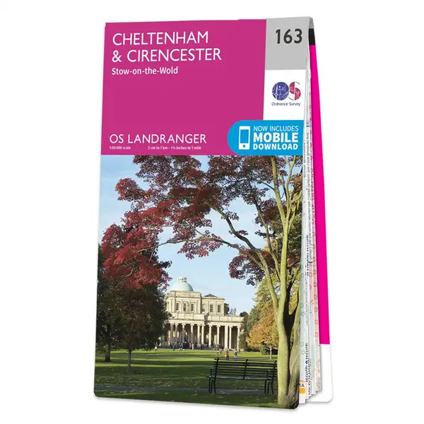 Ordnance Survey Landranger - 163 Cheltenham & Cirencester (Stow-on-the-wold) - Sheet 163