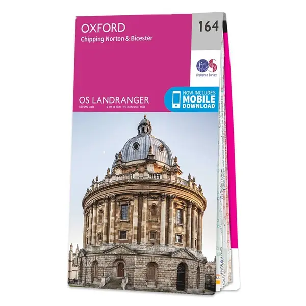 Ordnance Survey Landranger - 164 Oxford (Chipping Norton 7 Bicester) - Sheet 164