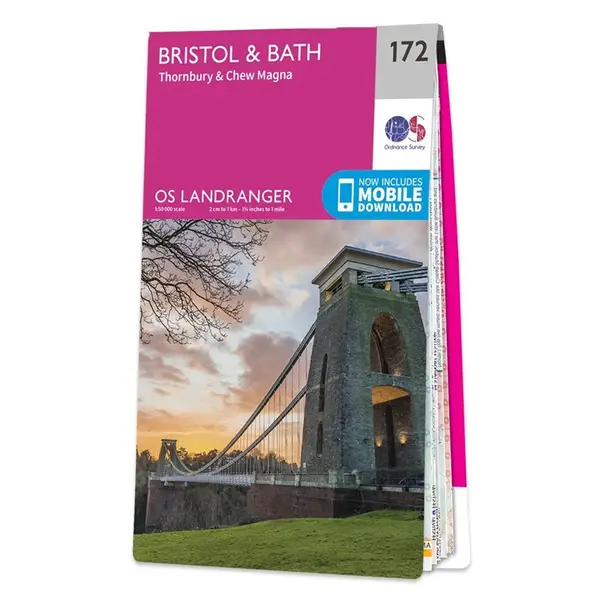 Ordnance Survey Landranger - 172 Bristol & Bath (Thornbury & Chew Magna) - Sheet 172