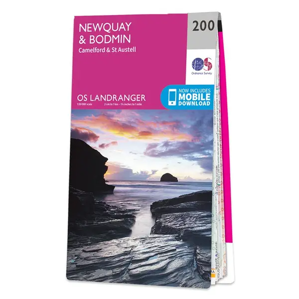 Ordnance Survey Landranger - 200 Newquay & Bodmin (camelford & St Austell) - Sheet 200