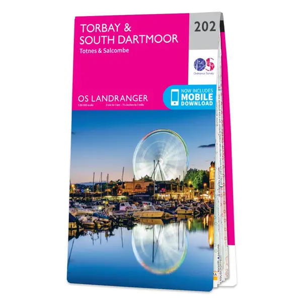 Ordnance Survey Landranger - 202 Torbay & South Dartmoor (Totnes & Salcombe) - Sheet 202