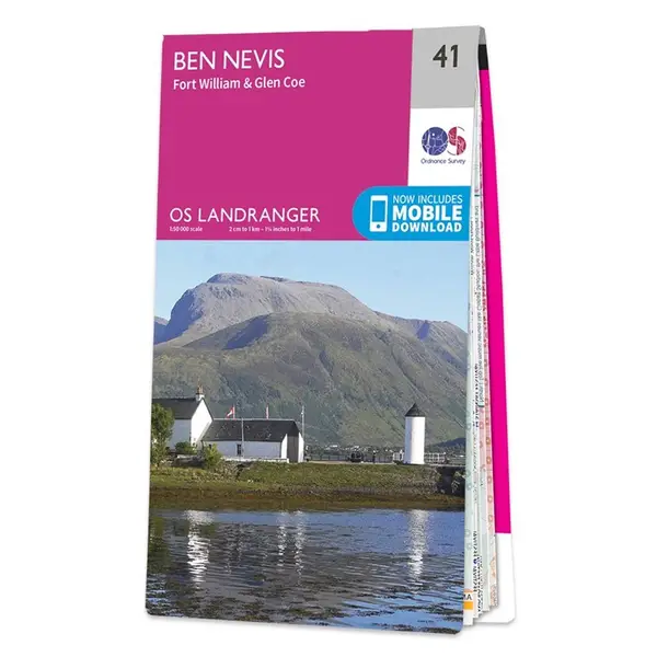 Ordnance Survey Landranger - 41 Ben Nevis (Fort William & Glen Coe) - Sheet 41