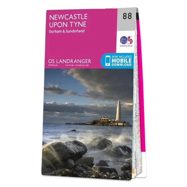 Ordnance Survey Landranger - 88 Newcastle Upon Tyne (Durham & Sunderland) - Sheet 88