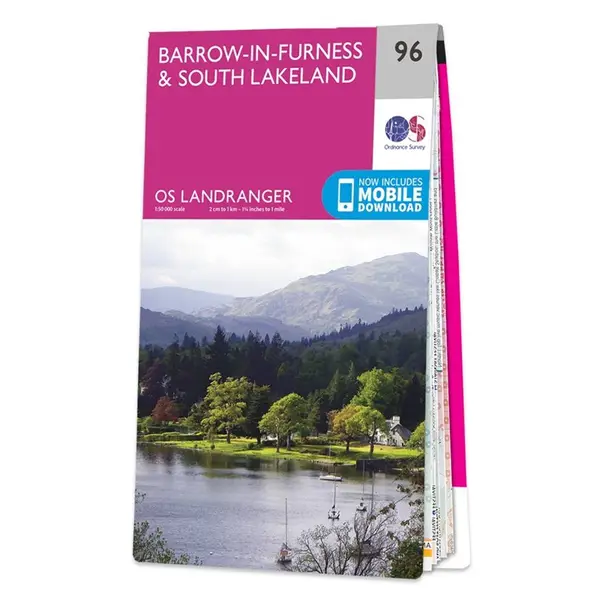 Ordnance Survey Landranger - 96 Barrow-In-Furness & South Lakeland - Sheet 96