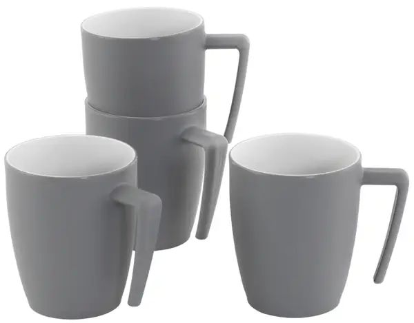Outwell Gala 4 Person Mug Set Grey Mist