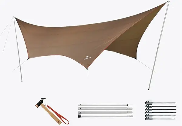 Snow Peak HD Hexa Tarp Pro Set Medium