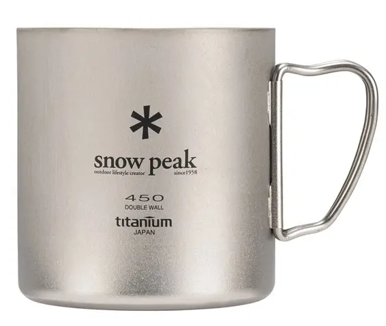 Snow Peak Recycled Titanium Double Wall Mug 450